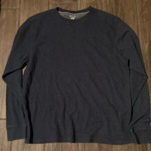Members mark navy long sleeve thermal shirt